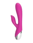 A-GUSTO Vibrator Vibe Pink rabbit roz USB cu 10 functii de