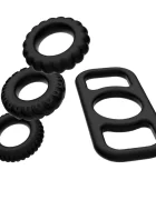 ADDICTED TOYS Set 4 inele pentru penis Cock Ring Set din silicon