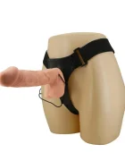 Baile Strap-on cu dildo si vibratii 26 cm