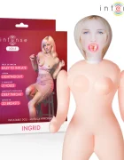Intense Dolls Ingrid – păpușă gonflabilă cu trei zone de stimulare