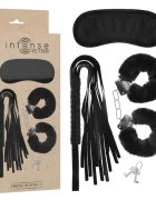 INTENSE Set erotic Fetish 1 cu catuse masca pentru ochi si bici (flogger)