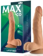 MAX & CO Dildo realist cu testicule 21 cm
