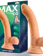 MAX & CO Dildo realist cu testicule si ventuza 19 cm