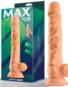MAX & CO Dildo realist cu testicule si ventuza 9.5 inch