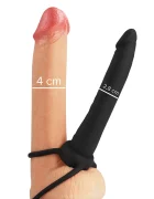 MYTHOLOGY Cobi Onyx – dildo anal din silicon cu inel pentru penis si t