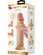 PRETTYLOVE DILDO REALISTIC QUENTIN 18 CM NATURAL