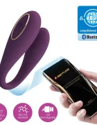 PRETTYLOVE Vibrator dublu August cu telecomanda –