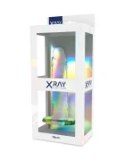 X Ray Dildo transparent cu testicule 18 cm / Ø 4 cm