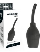 ADDICTED TOYS Duș anal – Squeeze Clean din TPR hipoalergenic cu vârf subțire și pulverizare uniformă culoare neagră