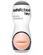 ADDICTED TOYS Masturbator Adicted Toys – Mouth din TPR flexibil pentru stimulare orală realistă și plăcere intensă