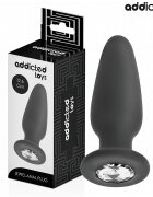 ADDICTED TOYS Plug anal silicon medical cu bază bijuterie mărime L 12.6 cm