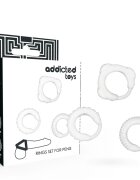 ADDICTED TOYS Set inele pentru penis pentru erecție fermă și întârzierea ejaculării transparent 3 bucăți