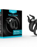 ARMONY Inel vibrant – Bull’s Pasion 10 viteze silicon medical negru