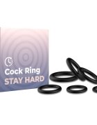 ARMONY Set 6 inele – Rings din silicon medical elastic negru