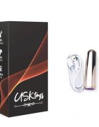ARMONY Vibrator bullet – Golden mini vibrator reîncărcabil 9 funcții waterproof 7.9 cm