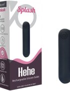 ARMONY Vibrator bullet – Splash Hehe din silicon 10 vibrații negru 6.5 x 1.5 cm