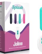 ARMONY Vibrator bullet – Splash Joline din silicon cu telecomandă și 10 vibrații verde 6.5 x 1.5 cm