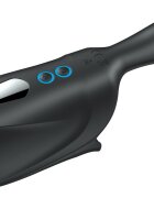 B - Series Cute Masturbator automat B-Series - Adjustable reglabil cu vibrații texturat multifrecvență rezistent la apă negru