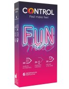 CONTROL Prezervative – Feel Fun Mix pentru varietate și plăcere sporită 6 bucăți