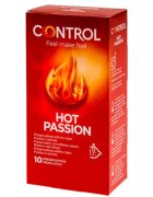 CONTROL Prezervative – Hot Passion cu efect de încălzire și textură cu puncte și striații 10 bucăți