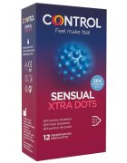 CONTROL Prezervative – Xtra Dots pentru stimulare suplimentară și plăcere intensă 12 bucăți