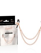 COQUETTE Cleme metalice pentru sâni Chic Desire – cu lanț pentru jocuri BDSM