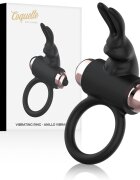 COQUETTE Inel vibrator Chic Desire din silicon pentru stimulare și întârzierea ejaculării 1 mod negru