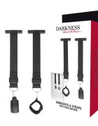 DARKNESS Cătușe pentru ușă – Bondage Door Handcuffs din neopren și nylon pentru imobilizare erotică și control dominant