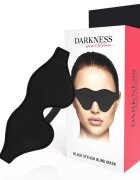 DARKNESS Mască pentru ochi – Black Mask din PVC de calitate pentru jocuri erotice și experiențe senzoriale intense negru