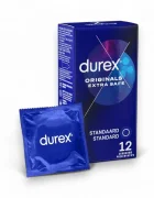 DUREX Prezervative - Originals Extra Safe lubrifiate si rezistente 56 mm 1 cutie x 12 buc
