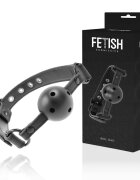 Fetish Gag SUBMISSIVE – Vegan Breathable Gag minge perforată neopren & piele vegană 61.5 cm