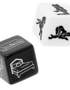Fetish Set zaruri Submissive – „Positions & Place” pentru jocuri BDSM cu săculeț satinat