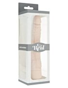 Get Real Vibrator realist – Classic Slim Skin design subțire și curbat vibrații reglabile silicon 20.7 cm culoare naturala