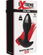 Hidden Desire Plug anal Extreme by - Weighted din silicon lichid negru greutate 360 g