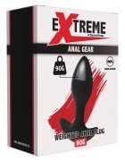 Hidden Desire Plug anal Extreme by - Weighted din silicon lichid negru greutate 90 g