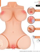 INTENSE Masturbator – Deep Touch Vero cu vibrații sucțiune încălzire și efecte sonore telecomandă TPE realist 5.5 kg