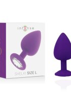 INTENSE Plug anal – Shelki L din silicon medical pentru stimulare anală profundă și plăcere intensă culoare lila