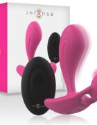 INTENSE Vibrator anal – Shelly Plug cu telecomandă 10 funcții de vibrație unisex silicon medical roz