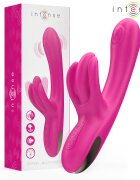 INTENSE Vibrator rabbit – Britney cu 7 + 10 moduri waterproof silicon medical roz 23 cm
