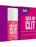 INTT Gel stimulant clitoridian – Suck My Clit efect de sucțiune și încălzire aromă Wild Strawberry 15 ml