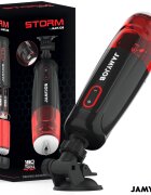 JAMYJOB Masturbator automat – Storm cu rotație mișcare și sucțiune 10 moduri USB silicon medical