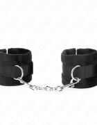KINK Cătușe – pentru începători cu blană neagră 30 x 7 cm