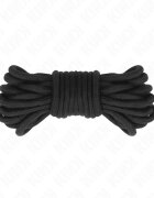 KINK Funie – cotton rope bumbac moale pentru bondage 5 metri neagră