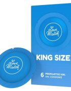 Love Match Prezervative - King Size XXL extralarge lubrifiate 6 buc