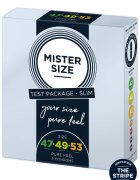 Mister Prezervative SIZE ultra subtiri 3 marimi diferite 47 49 si 53 mm 1 cutie x 3 buc