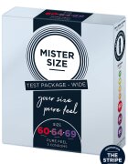 Mister Prezervative SIZE ultra subtiri 3 marimi diferite 60 64 si 69 mm 1 cutie x 3 buc