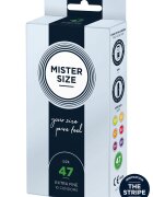 Mister Prezervative SIZE ultra subtiri marime 47 mm 1 cutie x 10 buc