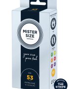 Mister Prezervative SIZE ultra subtiri marime 53 mm 1 cutie x 10 buc