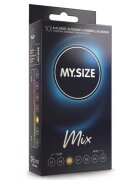 MY.SIZE Prezervative MIX - Condoms 53 mm ultra-subțiri pentru confort personalizat și sensibilitate maximă 10 bucăți