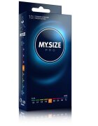 MY.SIZE Prezervative PRO – Condoms 57 mm ultra-subțiri pentru potrivire personalizată și sensibilitate naturală 10 bucăți